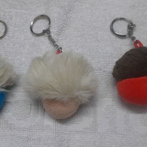 Combo Of 3 Cute & Funky Keychains