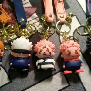 Jujutsu Kaisen Anime Chibi Keychain Set