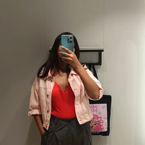 Pink Denim Jacket