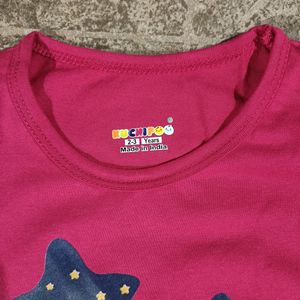 Printed Crew Neck T-shirt 2-3Y