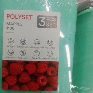 Polyset 3pcs Storage Containers