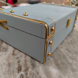 Cute Sky Blue Jwellery Box