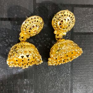 Combo Offer Golden Jhumka And pearl Jhumk