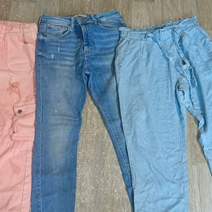 Combo Of 3 Branded Good Quality Denims Jogger Pant