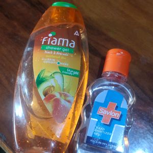 Fiama Shower Gel With Savlon Hand Sanitizer