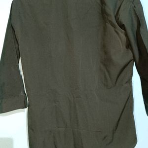 Women Solid Casual Olive Shirt