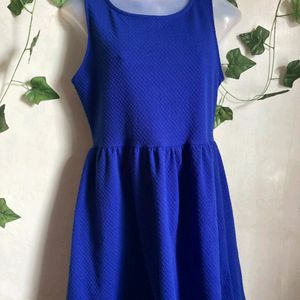 FOREVER 21 BLUE DRESS Size M Bust 30-32 Inches