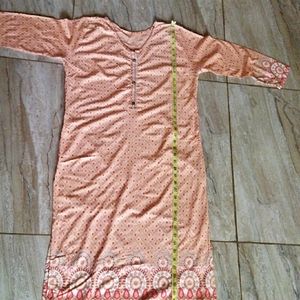 Orange Colour Beautiful Kurta