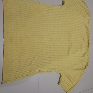 Yellow Ribbed Top