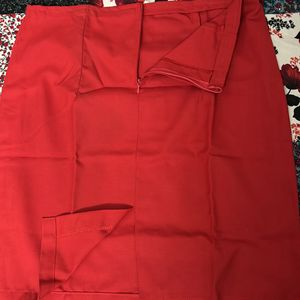 2 Red Skirts Combo For Girls