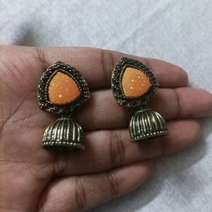 Pink Jhumkas