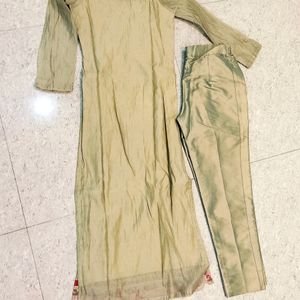 Kurta With Pant And Dupatta Set