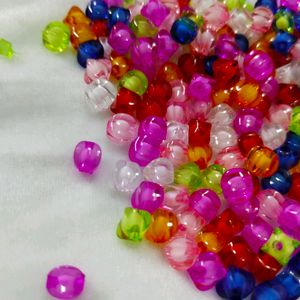 500 Pis Multi Colour Fancy Beads Material Acrylic