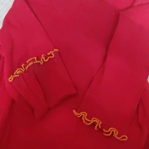 Tunic Red For Baby Girls