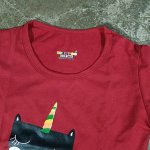 Printed Crew Neck T-shirt 2-3Y