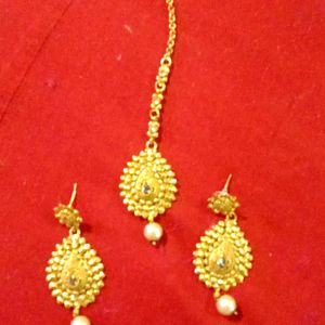 Set Of 2 Earings And Mangtika 😘