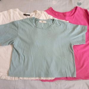 3 Combo Oversize Shirts & Crop