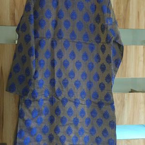 Blue + Brown Only Kurta For Sell