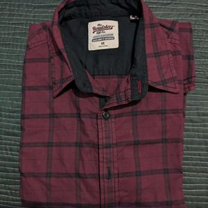 Roadster Pane Pattern Full Sleeve Shirt