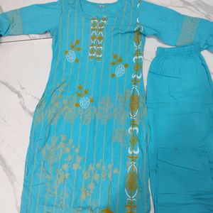 #Sale-Deal Cyan Blue Suit Set