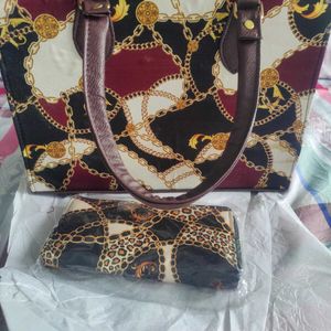 SABYASACHI 2PC COMBO TOTE+ WALLET