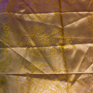 Navy Blue Colour Banarasi Silk Gadwal Design Saree