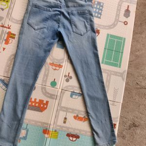 Light Blue Colour Skinny Fit High Rise Jeans