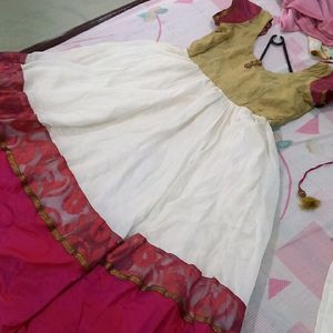 Anarkali Kurti Set Top+Pant