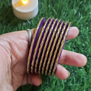 Golden And Purple Bangles💜✨️