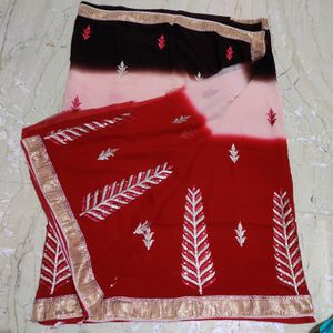 Multi Colour Totally New Saree With Blouse Piece