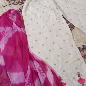 Embroidery Plazzo With Dupatta