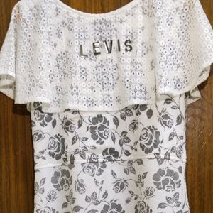 Levi's White Midi + Free Gift🎁