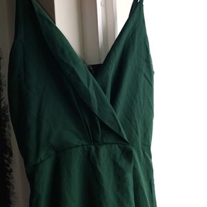 Green Slit Dress