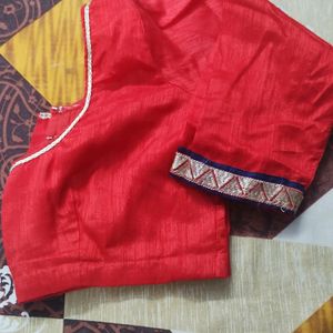 Embroidered Saree With Blouse