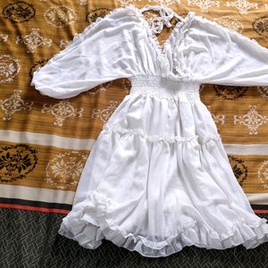 Pretty White Fairy Korean  Dress