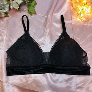 Velvet And Net Bra💥