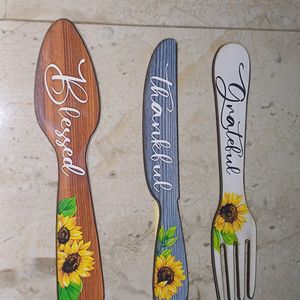 Six Pieces Kitchen Dining Wall Decor