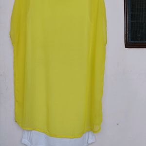 Yellow Top With White Inner