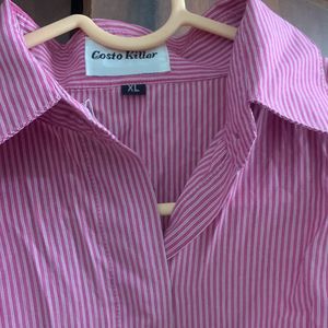 Pink Striped Shirt