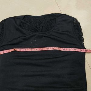 Cute Black Party Wear Top