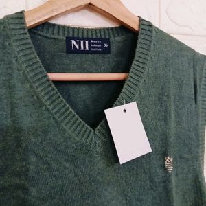 Sea Green Winters Half Sweater