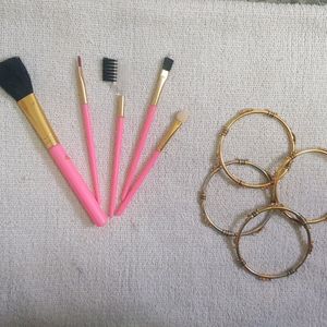 Makeup Brushes And Bangle