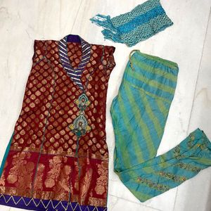 Diwali Sale- Vintage Banarasi Suit