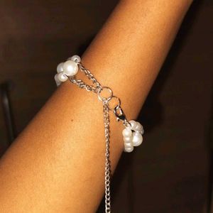 White Bead Bracelet