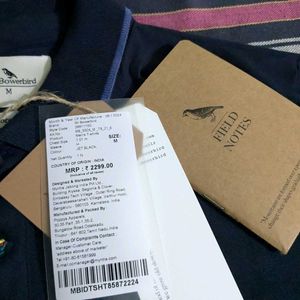 Mr Bowerbird Navy Blue Polo Tshirt (M)New With Tag