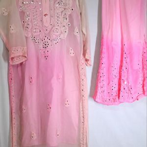 DUPATTA MISSING CHIKANKARI 2 PIECE SET