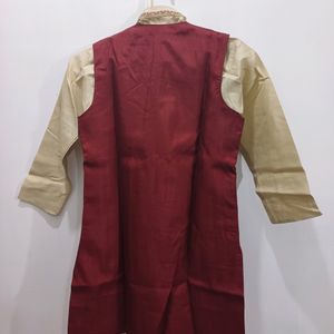 Jacket Kurta Chudidar Set