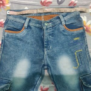 Demin Cargo Blue #Jeans / Waist Size 28