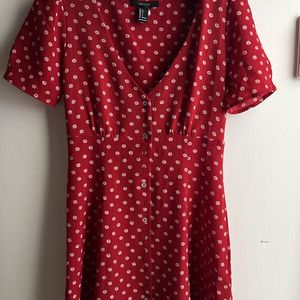 Red Floral Dress