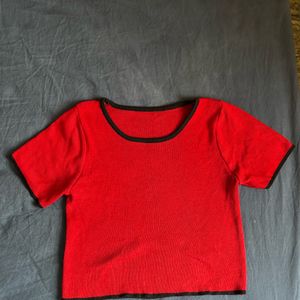 Red Crop Top